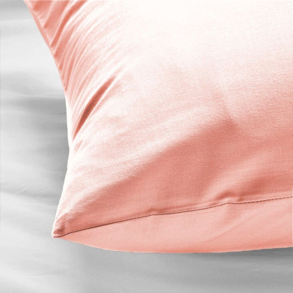 Set van 2 Katoenen Kussenslopen Roze - Ademend, Anti Allergisch & OEKO-TEX Gecertificeerd!