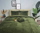 Fluwelen Dekbedovertrek Groen Velvet/Velours