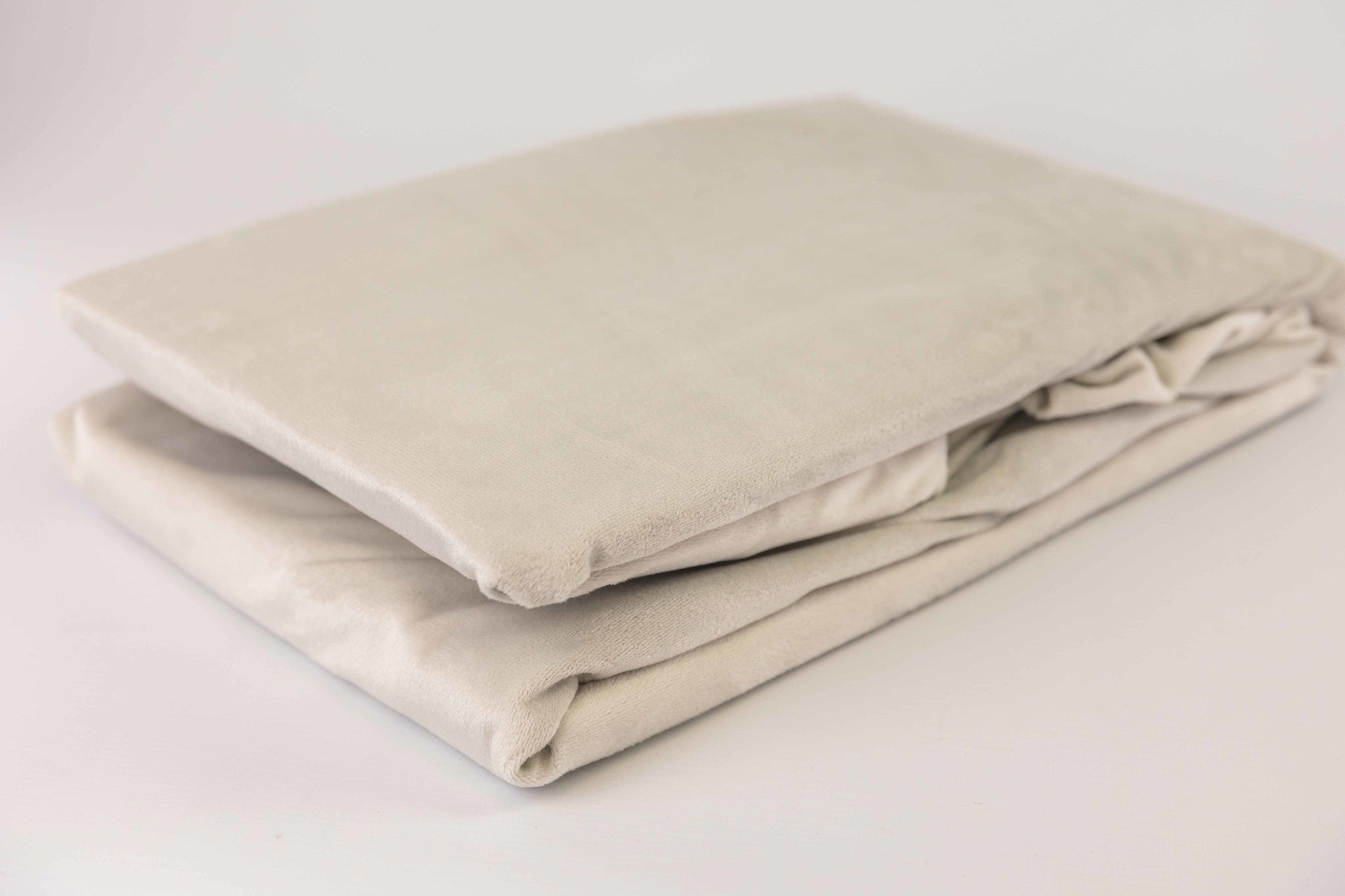 Fluwelen Hoeslaken Zilver Velvet velours
