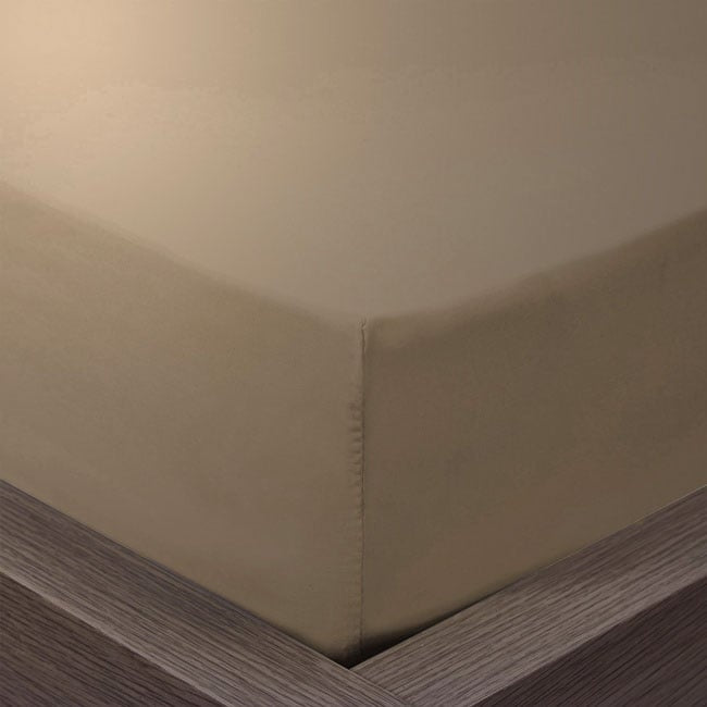 Katoenen Hoeslaken Taupe - Luxe Comfort in Aardse Tint met Duurzame Verpakking & OEKO-TEX Certificering