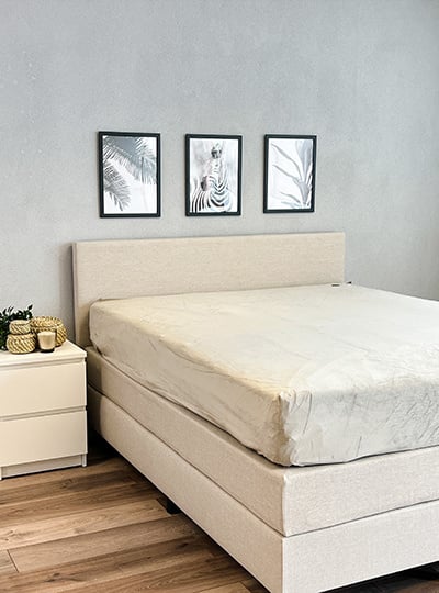 Fluwelen Hoeslaken Taupe Grijs | Velvet Velours