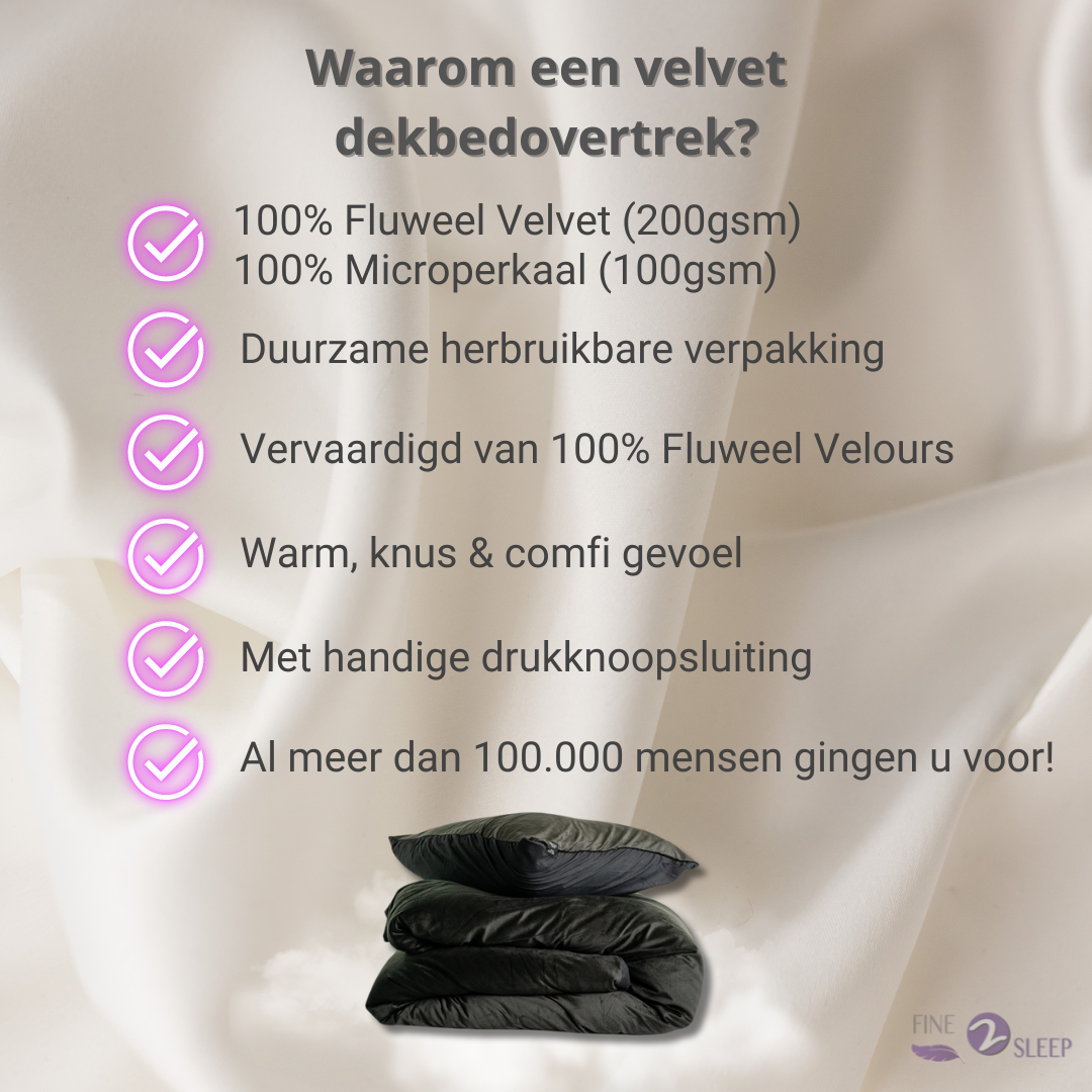 Fluwelen Dekbedovertrek Bordeaux-Rood Velvet/Velours