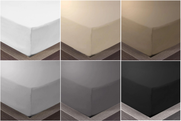 Katoenen Hoeslaken Grijs - Strakke, Moderne Look met Duurzame Verpakking & OEKO-TEX Certificering