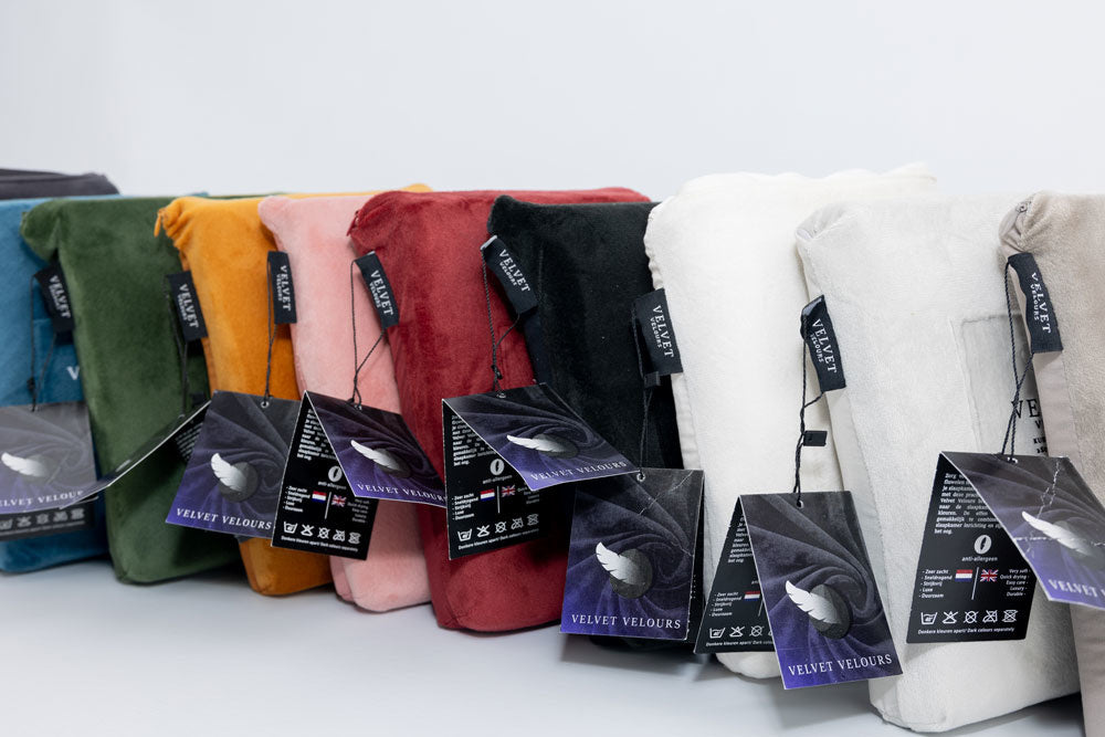 Fluwelen kussenslopen Zilver Velvet-velours