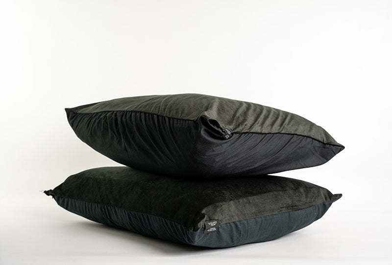 Fluwelen kussenslopen Zwarte Velvet-velours