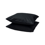 Set van 2 Katoenen Kussenslopen Zwart - Ademend, Anti Allergisch & OEKO-TEX Gecertificeerd!