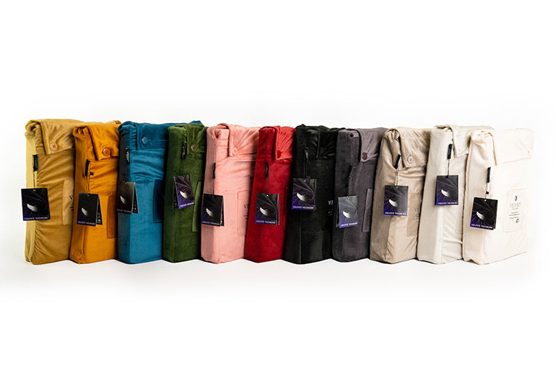 Fluwelen Hoeslaken Taupe Grijs | Velvet Velours