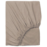 Dubbel Geweven Jersey Split Topper Hoeslaken Taupe Grijs