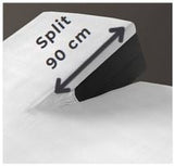 Split Topper Hoeslaken Antraciet Jersey