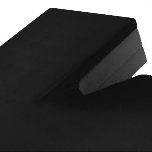 SALE Split Topper Hoeslaken Zwart Jersey