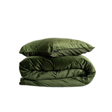 Fluwelen Dekbedovertrek Groen Velvet/Velours