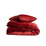Fluwelen Dekbedovertrek Bordeaux-Rood Velvet/Velours